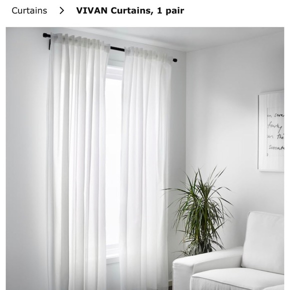 Ikea Other Vivian Curtains 1 Pair Per Pack Poshmark
